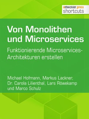 cover image of Von Monolithen und Microservices